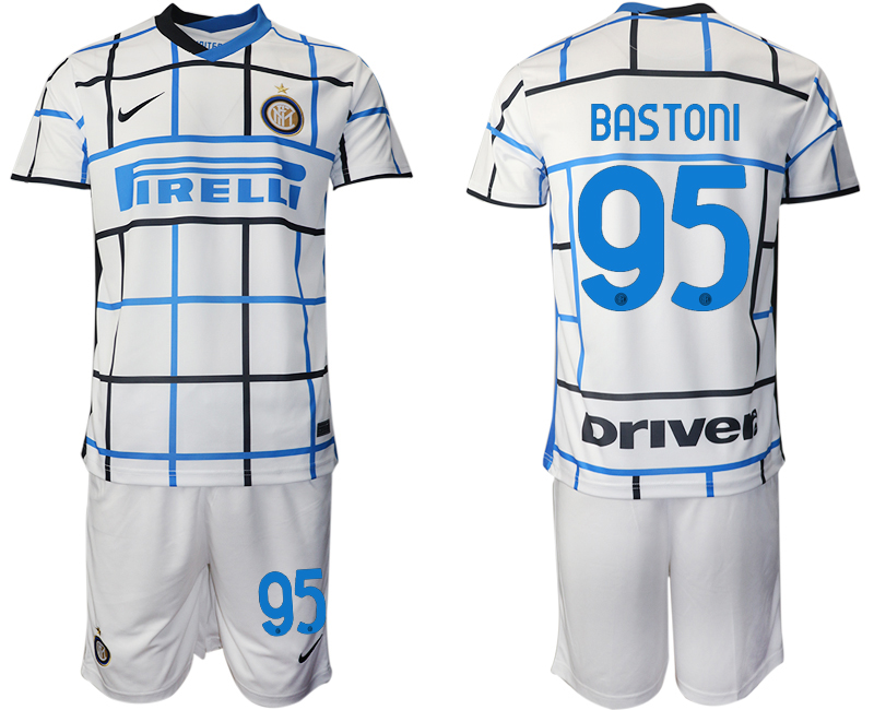 Men 2020-2021 club Inter milan away #95 white Soccer Jerseys->inter milan jersey->Soccer Club Jersey